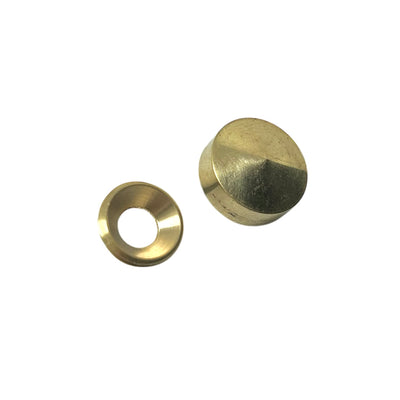 Dekselhette messing 16 mm