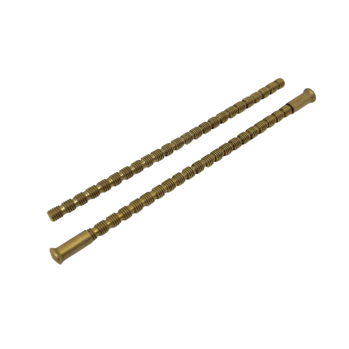 Skruvset för ytterdörr m5 Mässing 120mm klippbar 2x Skruv 2x Nippel