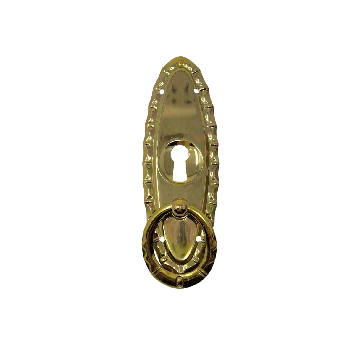 Møbelgreb med nøglehul 94x32mm Messing