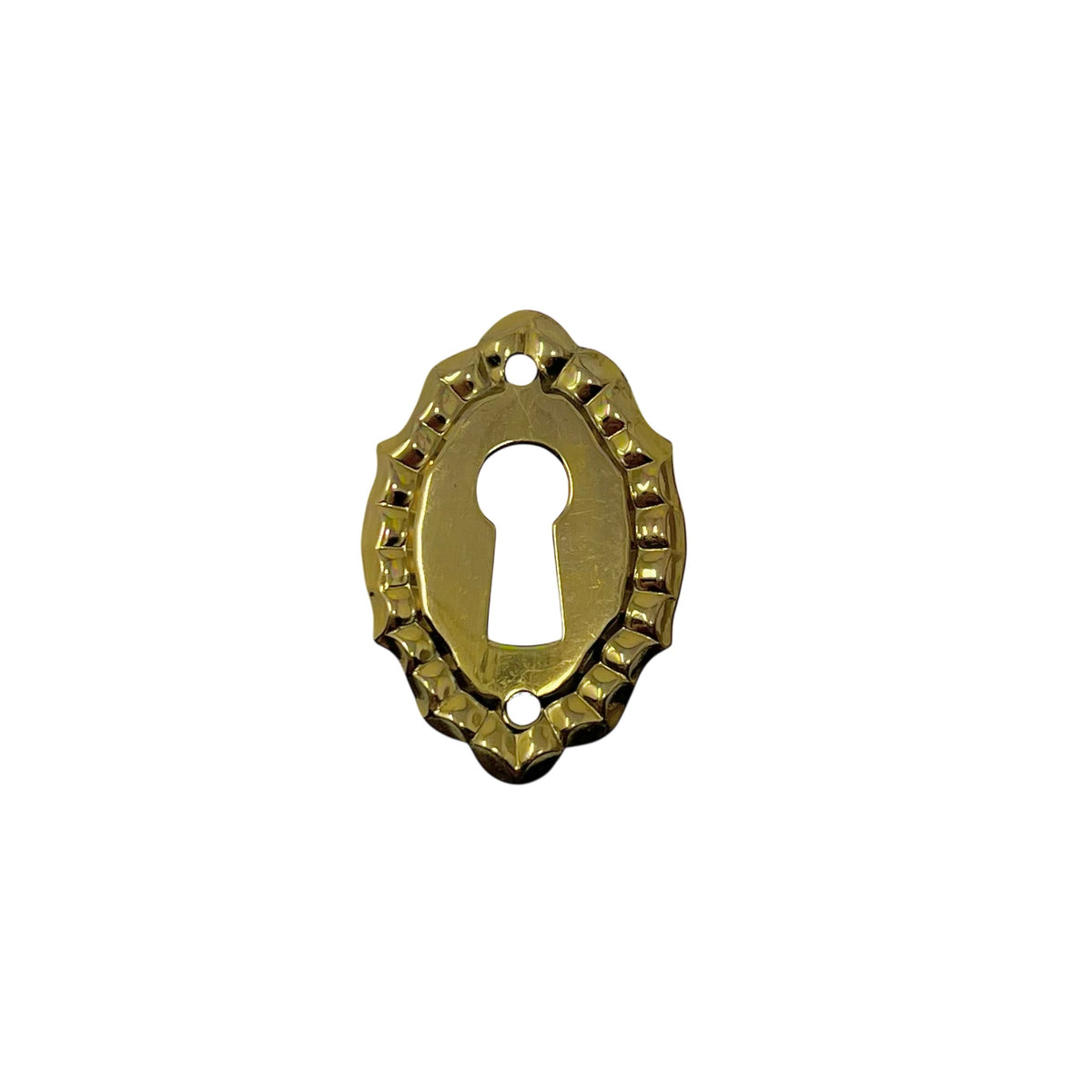 Key Escutcheon 35x23mm Brass