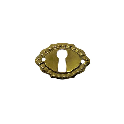 Key Escutcheon 23x35mm Brass