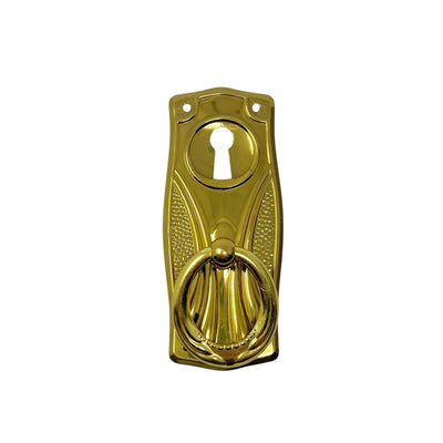 Møbelgreb Med Nøglehul 89x38mm Messing