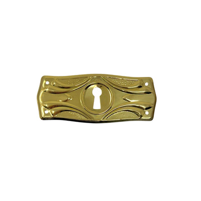 Key Escutcheon 89x38mm Brass