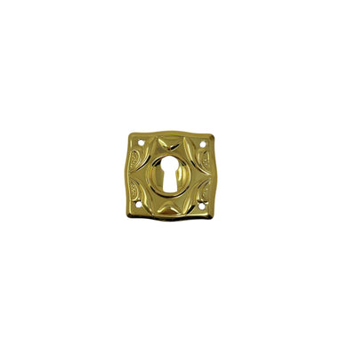 Key Escutcheon 33x33mm Brass
