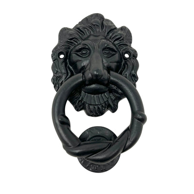 Door Knocker Lion Black