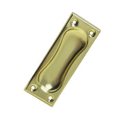 Recessed Cup Handle 94 mm Brass-Plated