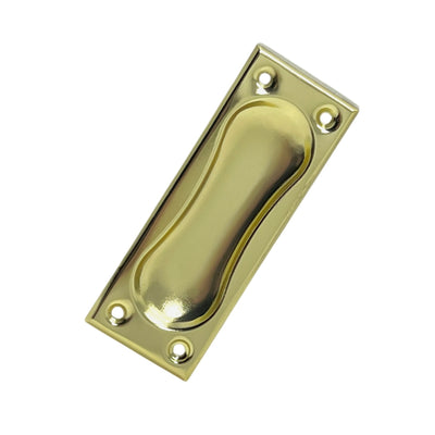 Recessed Cup Handle 94 mm Brass-Plated