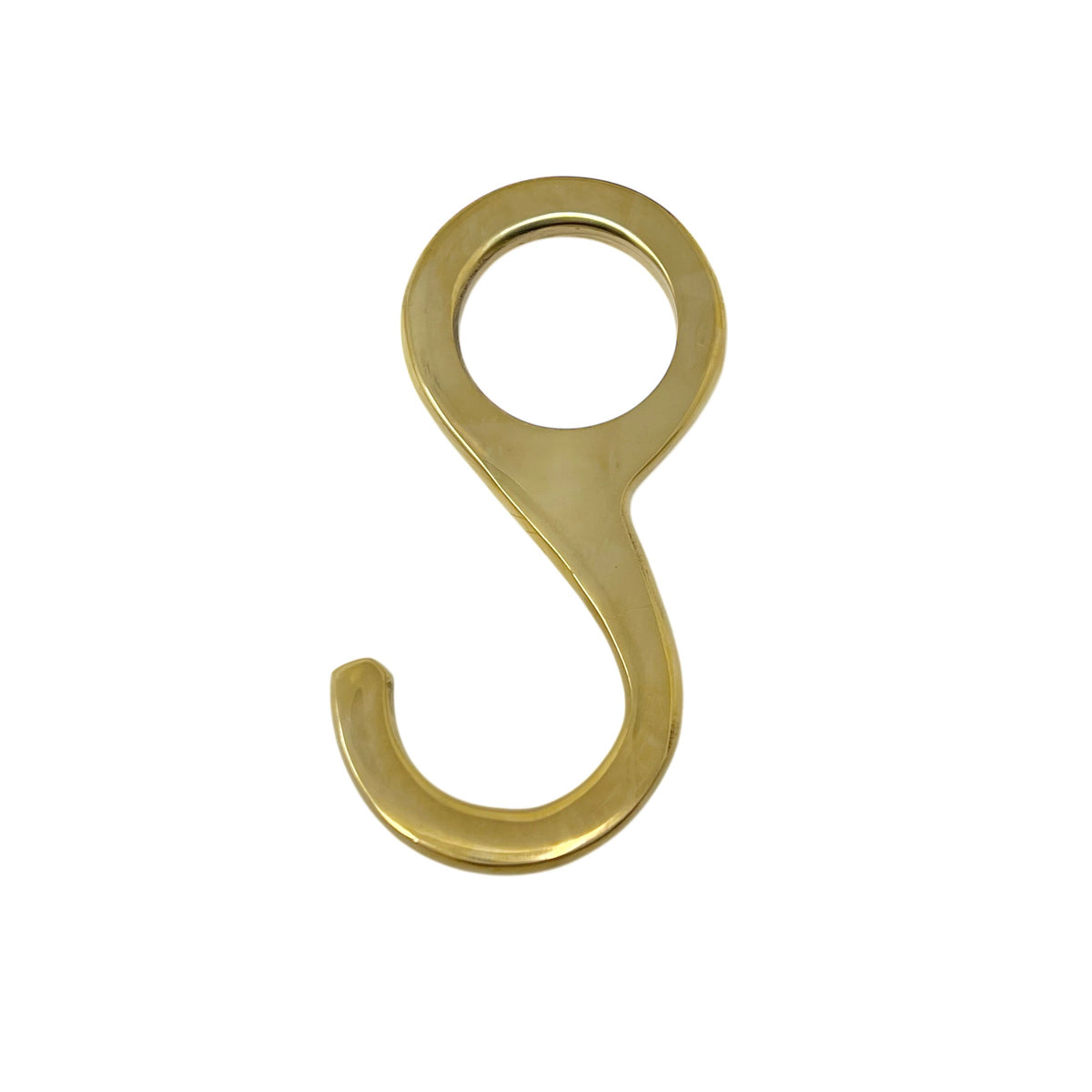 Closed S-hook 25mm Brass