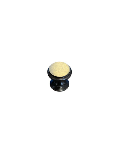 Knob Oxide/Brass 17 mm