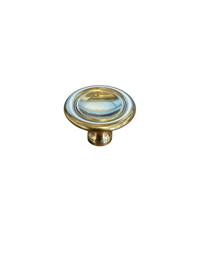Knob Polished Brass 30 mm