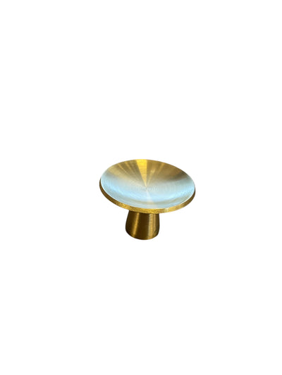 Knop Retro Matbørstet Messing 25-49mm