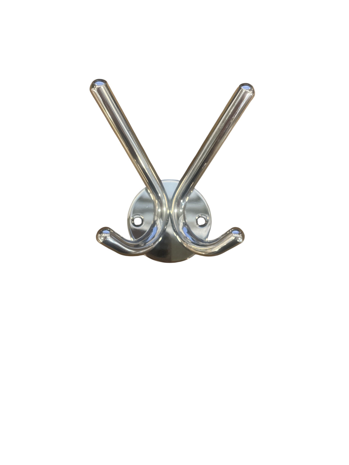 Double Hook with Hat Peg Chrome