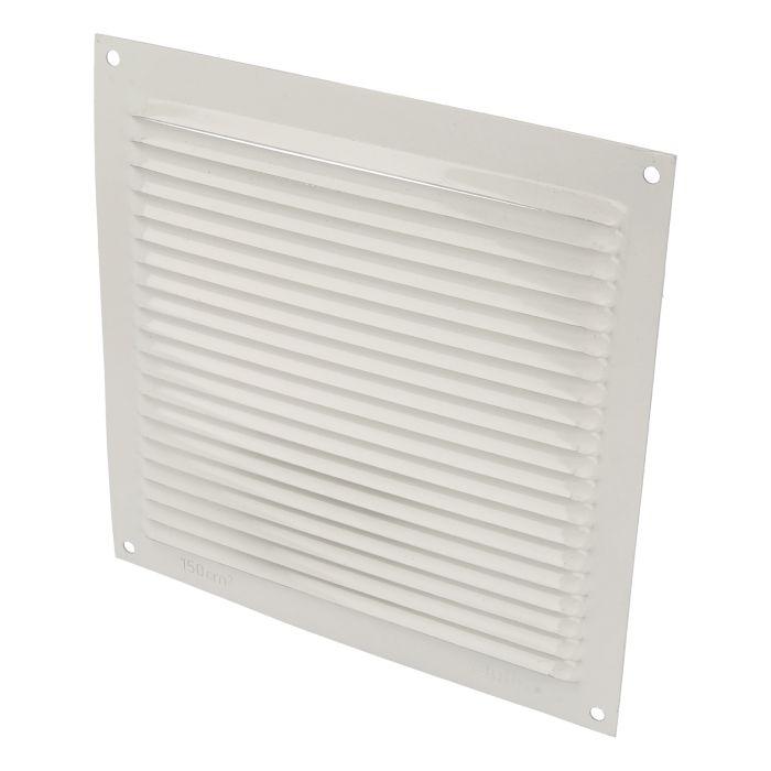 Ventilation Grille 170x170mm White Aluminium