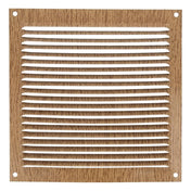 Ventilgaller 170x170mm Bokfärgad Aluminium