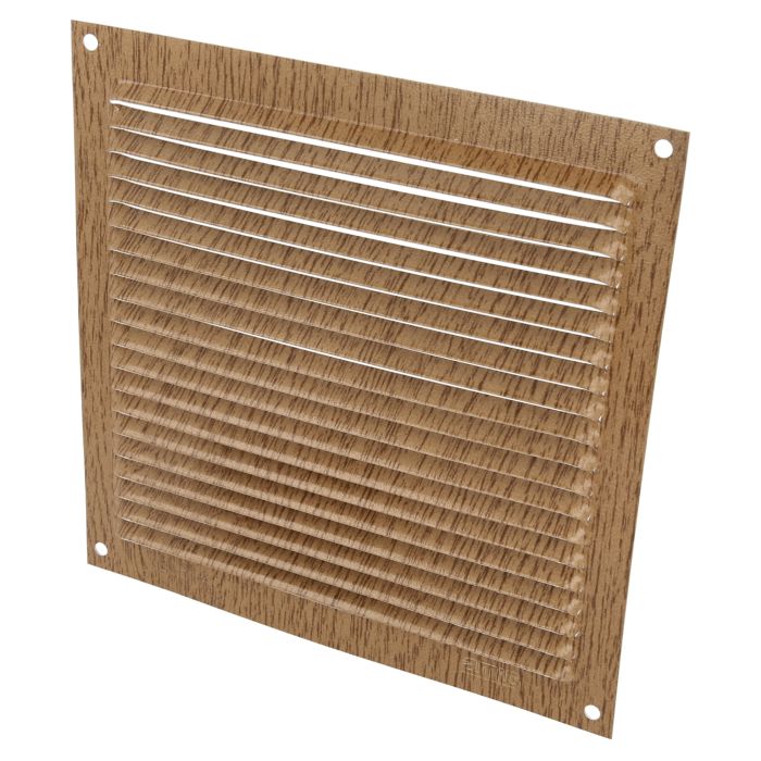 Ventilgaller 170x170mm Bokfärgad Aluminium