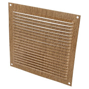 Ventilgaller 170x170mm Bokfärgad Aluminium