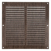 Vent Grille 200x200mm Dark Wood-Coloured Aluminium