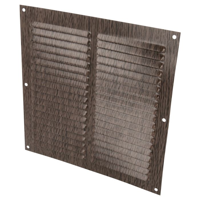 Vent Grille 200x200mm Dark Wood-Coloured Aluminium