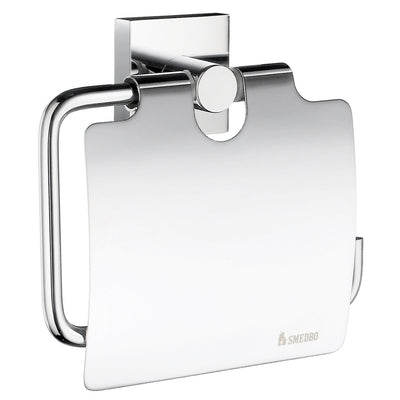 HOUSE Toilet roll holder with Lid Chrome