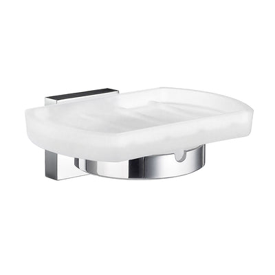HOUSE Soap dish Frosted Glass/Chrome