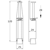 Door Holder Brass-plated