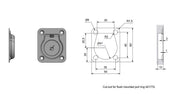 Deck Fitting 60x50mm