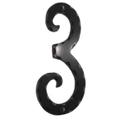 House Number 150mm Antique Black