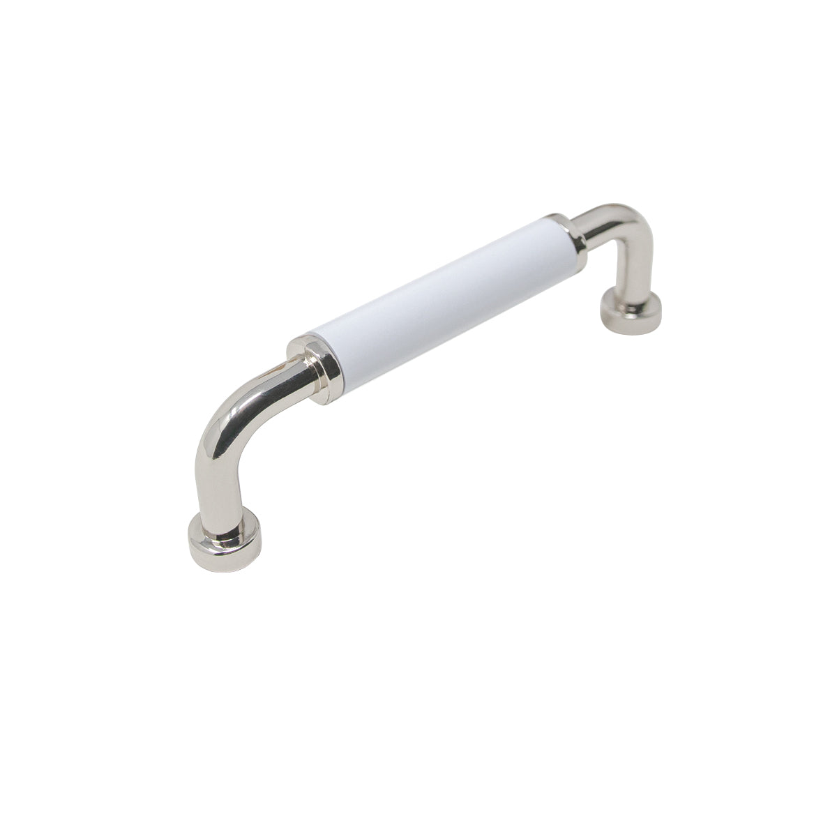 Handtag Skeppshult 96-128 C/C Nickel/Vit