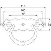 Trunk Handle SV 115 x 70 mm