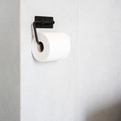 Self-Adhesive Toilet roll holder Base 200 - Matt Black