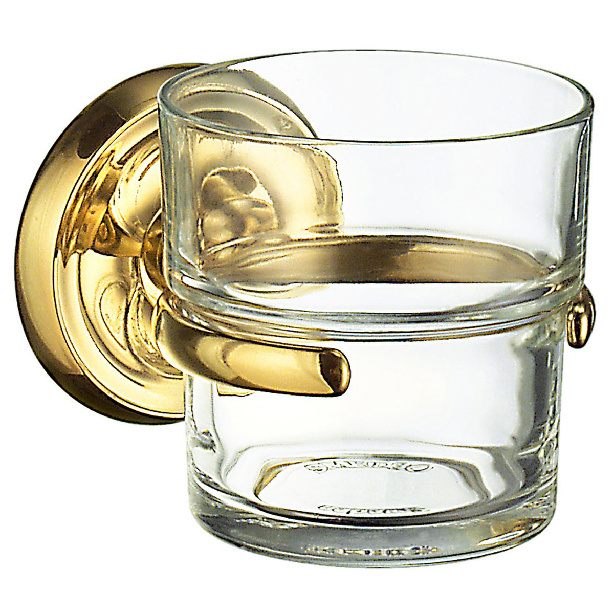 VILLA Toothbrush holder Glass/Brass