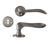 Dörrhandtag Mattborstad Nickel