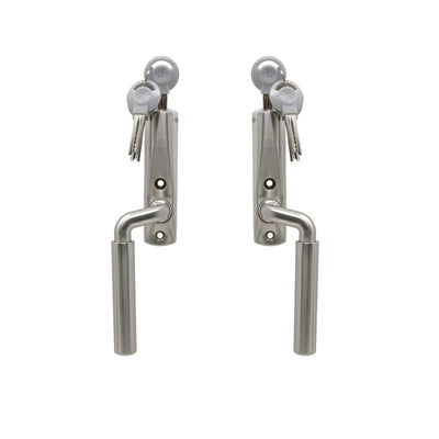 Lockable Espagnolette Handle Prästö Satin Nickel