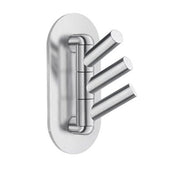 Self-Adhesive Swivel Triple Hook Stainless steel