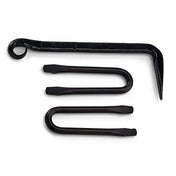Throw Hook Wrought Iron Black 100-150MM