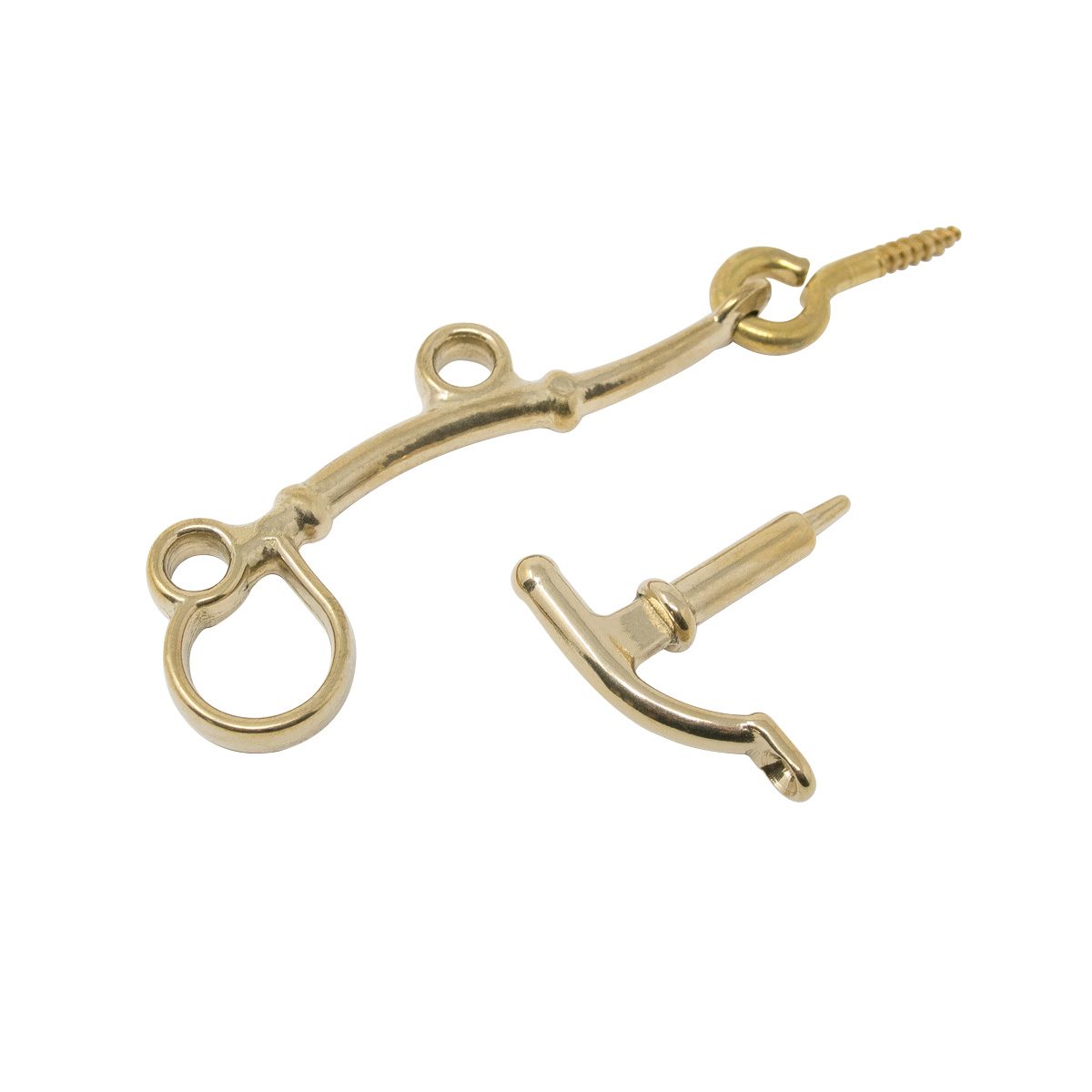 Cabin Hook Traditional Unlacquered brass