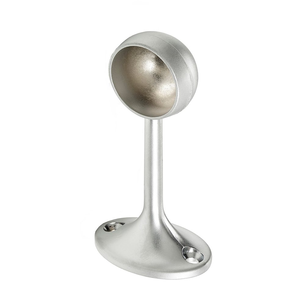 Tube Bracket End Bracket 25 mm Satin Chrome