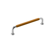 Handle 128 C/C Nickel/Light Leather