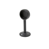 Rörhållare Ändfäste 25mm Svart Aluminium
