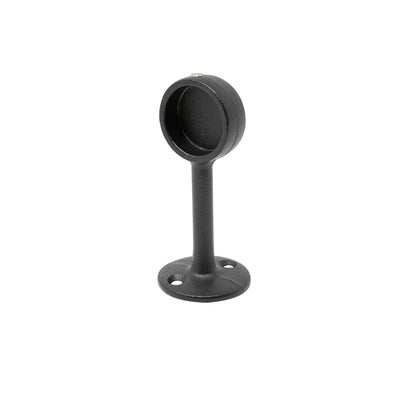 Rørholder Endefeste 25mm Svart Aluminium