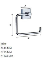 HOUSE Toiletpapirholder Krom