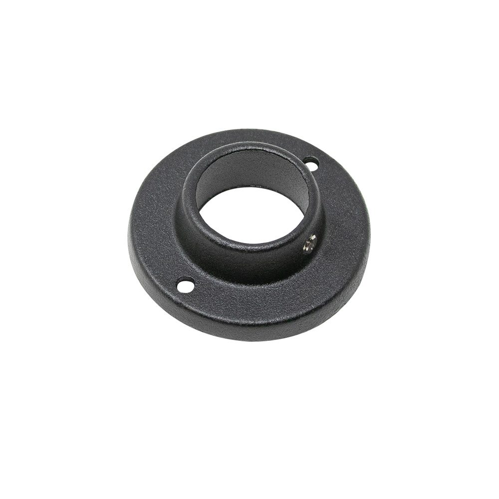 Rørholder Sidebeslag 25mm Sort Aluminium