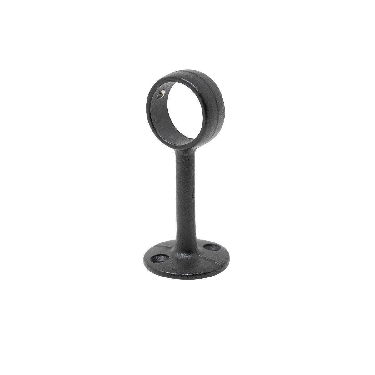 Rörhållare Mittfäste 25mm Svart Aluminium
