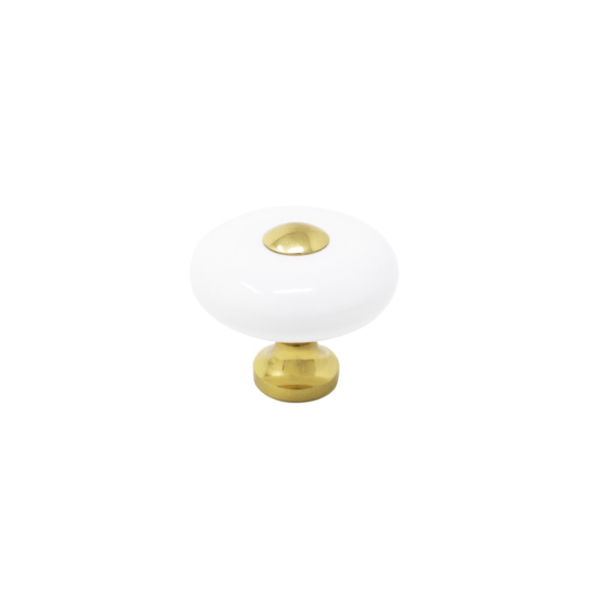 Knob Alva 32-35mm Porcelain/Brass