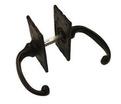 Door Handle Black Lacquered Iron