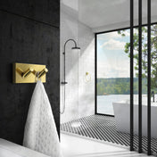 HOUSE Double Hook Brass