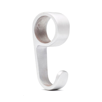 Rörkrok/Hyllkrok 25mm Aluminium 2-Pack