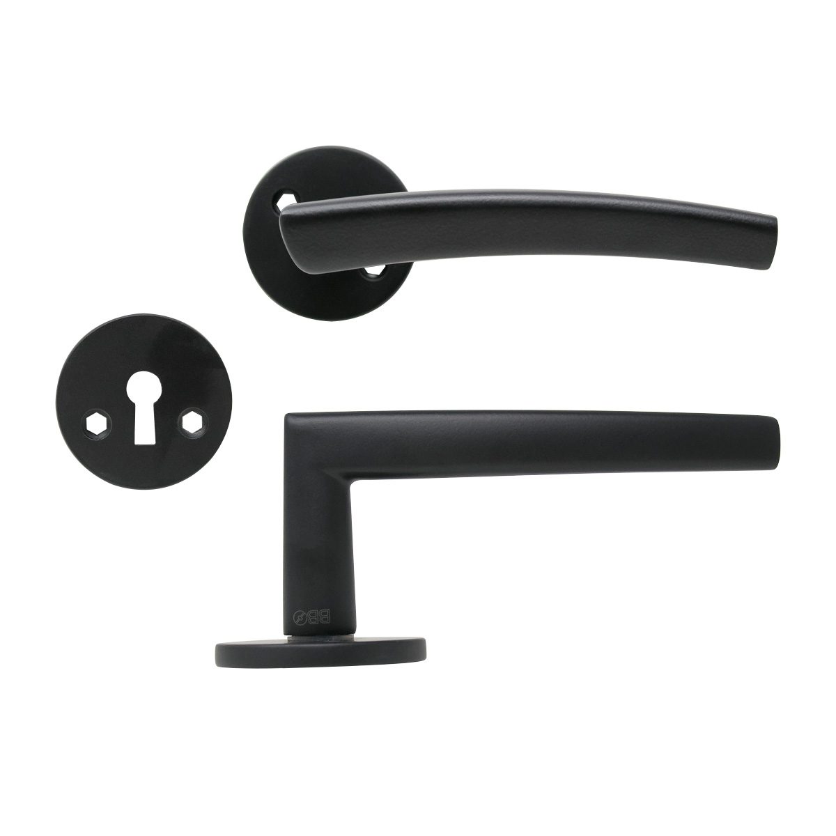 Door Handle Black Complete