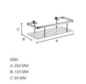 SIDELINE Duschkorg Svart