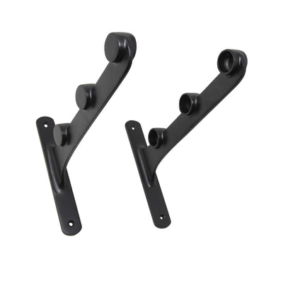 End Brackets Retro Black